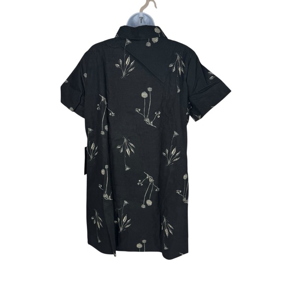 Tuckernuck NEW Black Meadow Rue Marley Collared Cotton Mini Dress Size XL - Picture 7 of 11